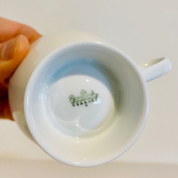 Rosenthal White Porcelain Espresso Cup Saucer Bowl Bundle Vintage Mid-Century - Picture 10 of 16